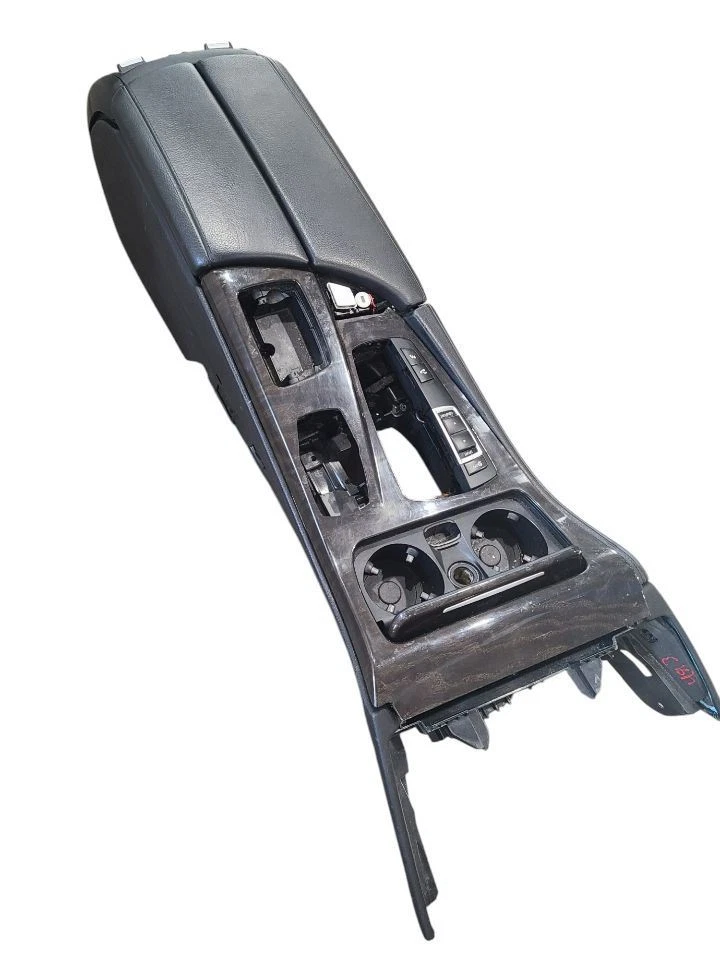 Console Front Floor Leather Without Rear Audio Fits 12-16 BMW 535i 615178 - Image 2 of 4