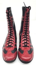 Man Made Material Leather Boots Men's Size 10