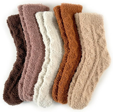 Warm  Cozy Valentines Gifts for Women, Fluffy Fuzzy Plush Sleeping Slipper Sock