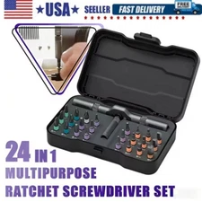 24 in 1 Magnetic Screwdriver Set Multi Bit Magnetic DIY Ratchet Screwdriver Set