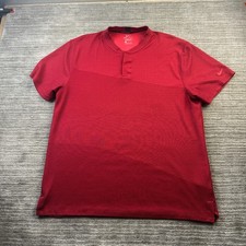 Nike Tiger Woods Polo Shirt Mens Extra Large Red Band Blade Dri Fit