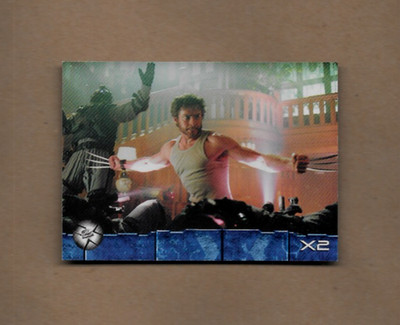 2003 Topps X2: X-Men United Hugh Jackman is Wolverine Promo Card #P1 NM/MT