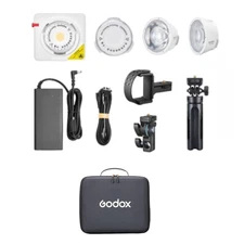 Godox ML100R RGB LED Video Light Kit (15° & 36° Lens & Power Bank Holder Kit)