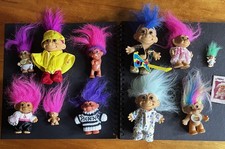 Russ/DAM Trolls Vintage Lot Of 11 Different Sizes And Outfits