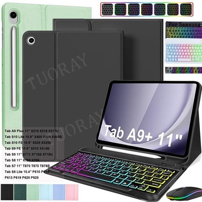 Beleuchtet Tastatur Maus Hülle für Samsung Galaxy Tab A9 Plus S10 Lite S10 S9 FE