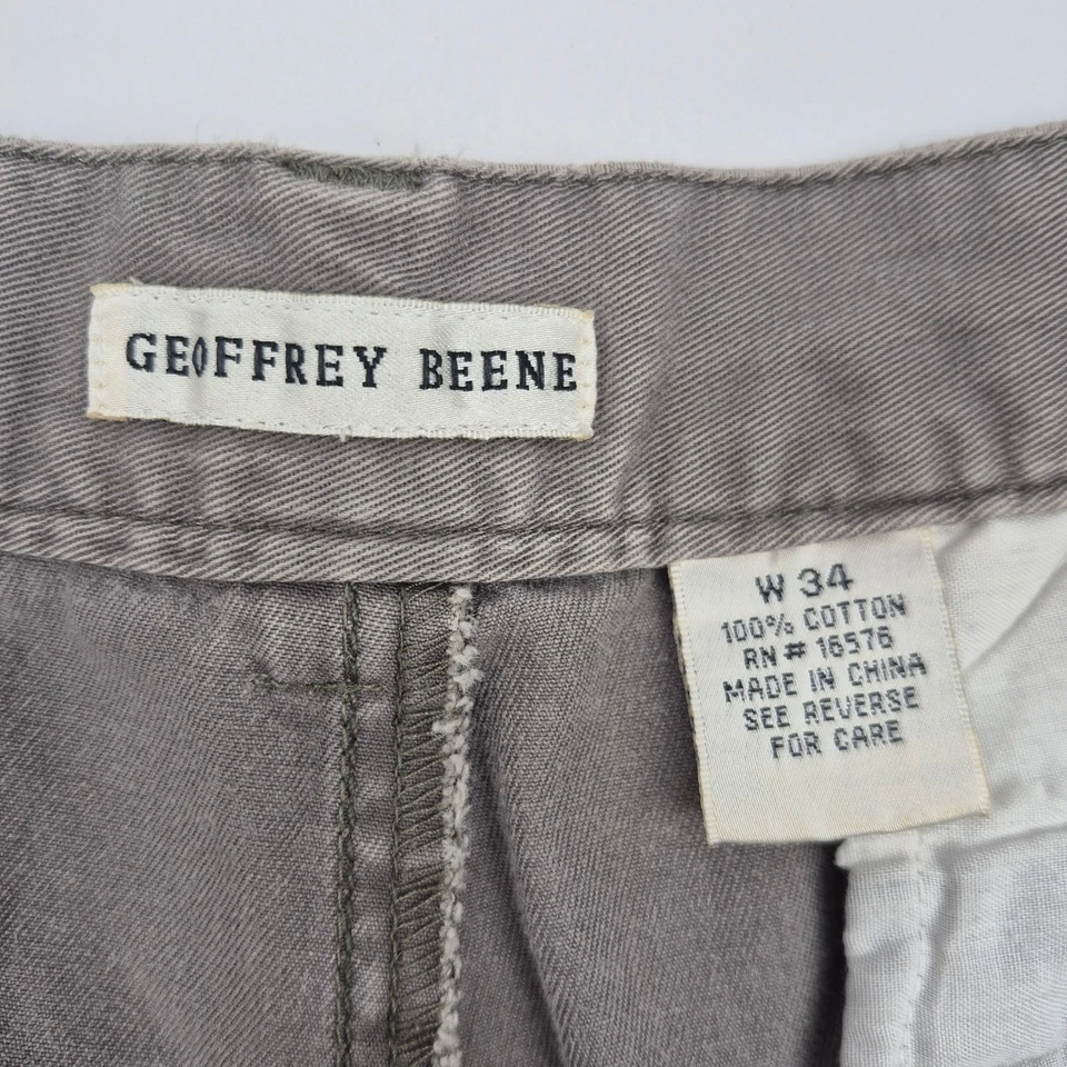 Pantalones Cortos de Carga Geoffrey Beene Para Hombres Talla 34 Gris Informales Aire Libre Senderismo Foto 4 de 4