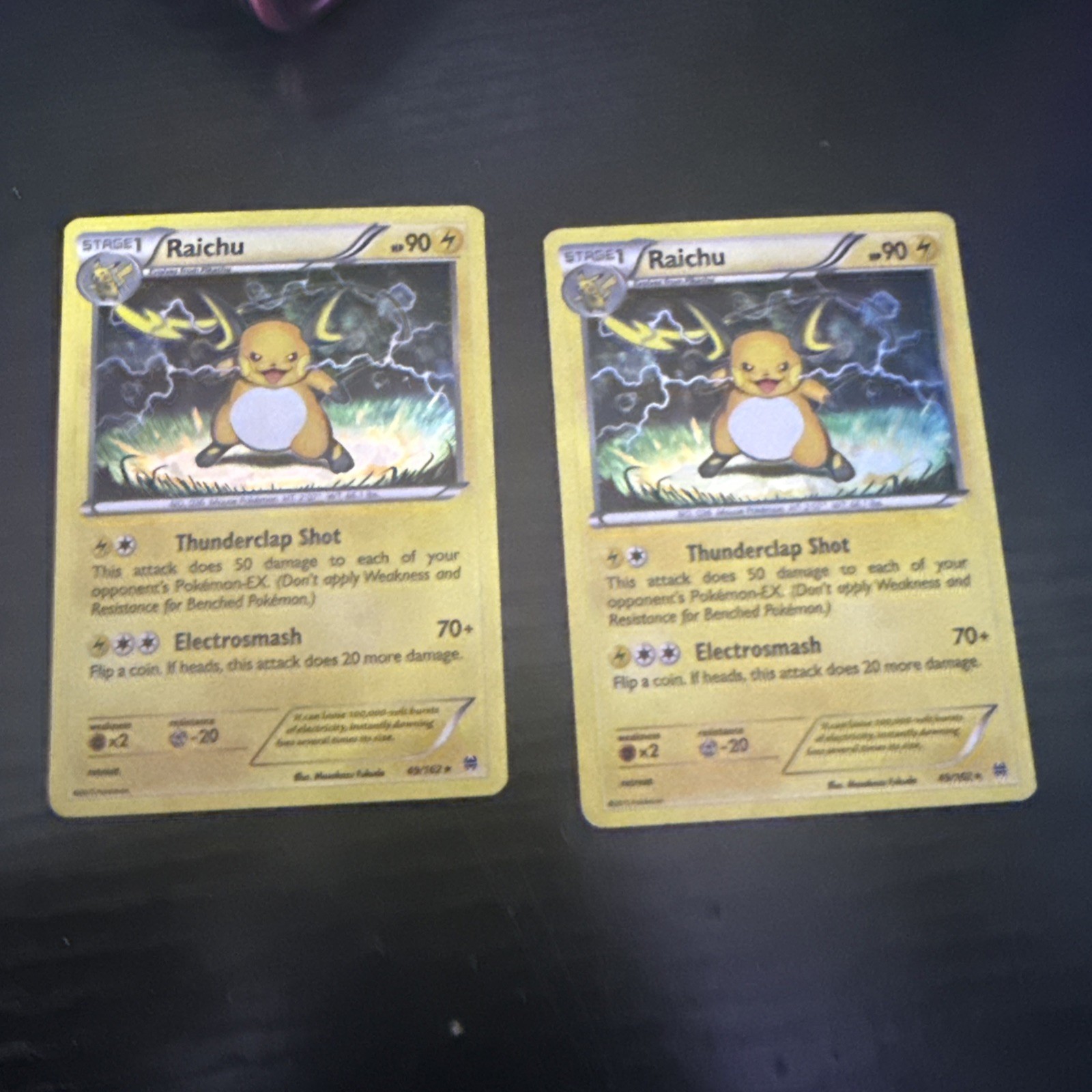 Pokémon XY Raichu Card 49/162 Breakthrough Rare holo
