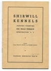 Shirwill Kennels Cocker Spaniel Pure Bread Breeding Dog Antique Scarce 1930's