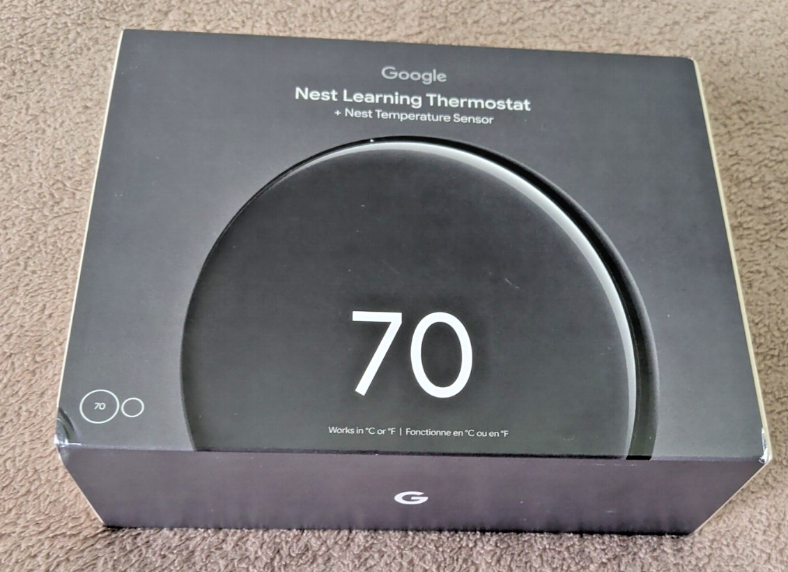 Google Nest Learning Thermostat 4th Gen Obsidian