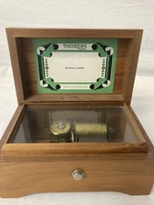 Vintage Thoren's Wooden Music Box | Made in Switzerland | Brahm's Lullaby |