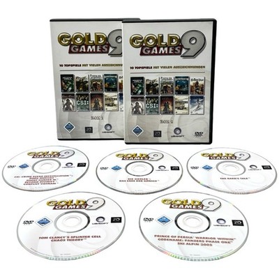 Gold Games 9 PC DVD 10 Topspiele gereinigte Hüllen ohne Handbuch