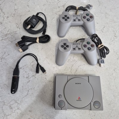 Sony PlayStation Classic Mini SCPH-1000R w/ 2 Controllers