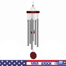 Memorial Wind Chimes Outdoor Large Deep Tone, Sympathy Wind-Chime Personalized w