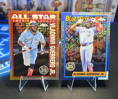 2025 Topps Series 1 & 2 - Chrome Silver Mojo - Vladimir Guerrero Jr. (2 Cards)