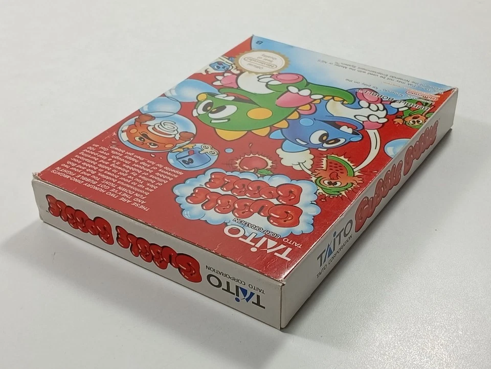 BUBBLE BOBBLE NINTENDO NES PAL-B FRA (COMPLETE - BOX/MANUAL DAMAGED) - Photo 3/4