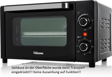 Tristar Mini-Backofen, 800 W, 10 L Volumen, Timerfunktion, Doppelglastür, Temper