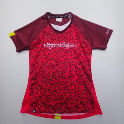 #ad #ad Troy Lee Designs TLD Cycling MTB Jersey Womens Medium Red Mountain Biking $23.99