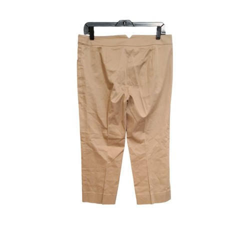 ARMANI COLLEZIONI Capri Pants Size 6 Tech Cotton Cream Made In Italy - Picture 2 of 8