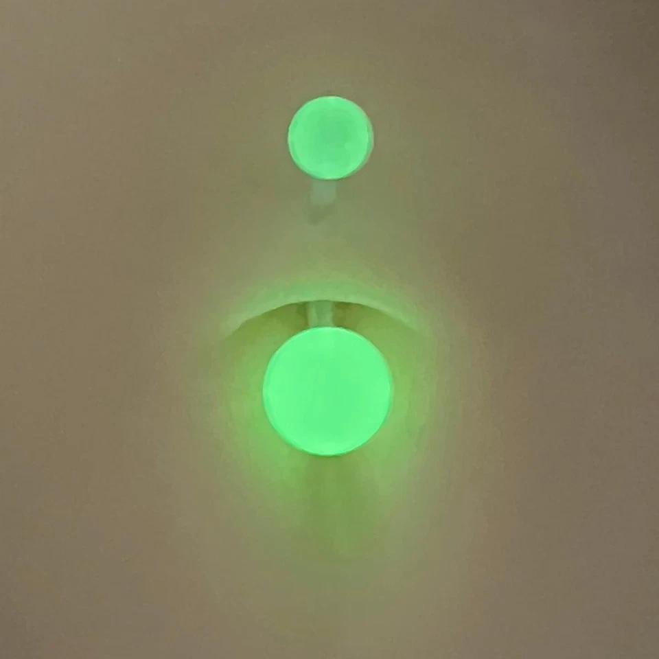 Conjunto de 10 piezas de anillos bohemios piercing corporal bohemio ombligo acrílico luminoso NAVIDAD Foto 3 de 4