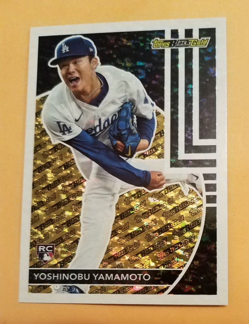 2024 Topps Update Series - Topps Black Gold Yoshinobu Yamamoto #BG-13 (RC)