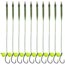 Hair Rigs Fishing Gear with Braided Thread Line, Carp Fishing Hooks Size 2/4/...