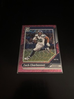 Zach Charbonnet 2024 Donruss Optic Pink Velocity Prizm /80 Seahawks 179