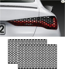 2pcs Car Rear Tail Light Lamp Stickers Honeycomb Type Deca Color Carbon Fiber 2pcs Car Rear Tail Light Lamp Stickers Honeycomb Type Deca Color Carbon Fiber