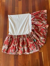 Vintage Ralph Lauren Danielle Marseilles Bed Skirt, King Size w/15" Drop, Red
