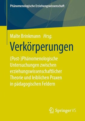 Verkörperungen Malte Brinkmann Taschenbuch vii Deutsch 2019 Springer VS