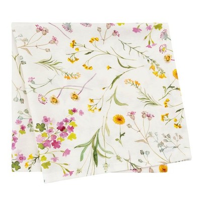SANDER Prato Baumwoll-Mitteldecke Tischdecke Tischläufer Blumen Frühling bunt
