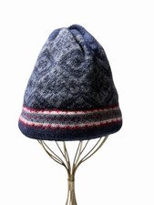 TURTLE FUR Boys Wool Beanie Warm Hat Gray Blue Red Winter Ski