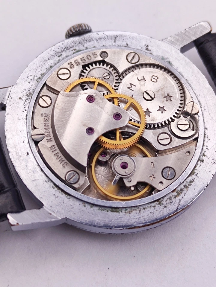 Reloj De Colección ZiM Pobeda Reparado 2609 URSS Soviética Hombres Mecánico Años 70 Regalo Foto 2 de 4