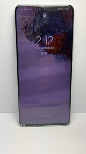 Samsung Galaxy S20 5G 128GB Blue Unlocked CRACKED Front & Back Working