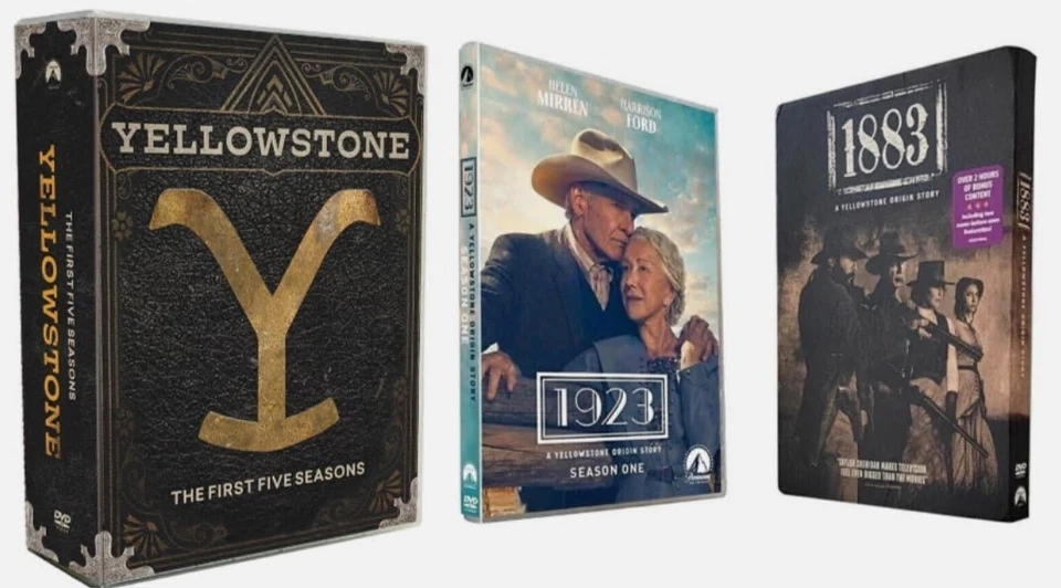 UNIVERSAL Yellowstone S 1-5 Part 1&2 Complete Series + 1883 & 1923 S1&2 ***Free Fast Ship*
