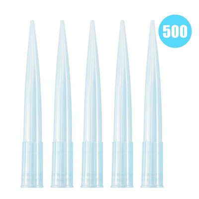 Blue Transparent 1000 UL 1ml Liquid Lab Pipette Pipette Tips 500 Stu1459