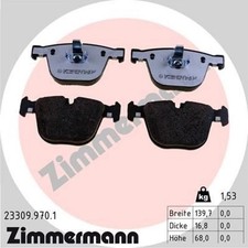 Zimmermann 23309.970.1 Bremsbelagsatz für BMW BENTLEY ROLLS ROYCE 5 6 X5 7 3 X6