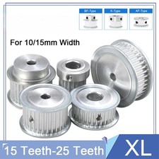 XL 15-25T Timing Belt Pulley Synchronous Wheel for 10/15mm Width Selectable Bore