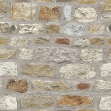 COUNTRY STONE WALL WALLPAPER - ARTHOUSE 696500 NEW BRICK