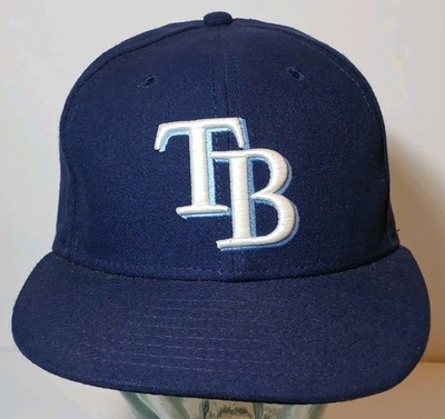 Size 7 1/4 Tampa Bay Rays Hat Cap Official On Field New Era MLB Hat Made in USA