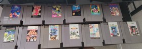 Lot Of 13 Original NES Game Cartridges - Contra, Super Mario, Dr. Mario, Tetris