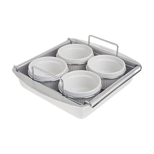 Chicago Metallic Professional 6-Piece Creme Brulee Set with 4 Porcelain Ramek... - Picture 1 of 6
