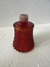 Homco Red Hobnail Glass Peg Votive Candle Holder Cup Home Interior  Vintage