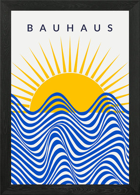 BAUHAUS | SONNE UND SEEREISE 36C Gerahmtes Wandbild Poster Leinwanddruck Bild