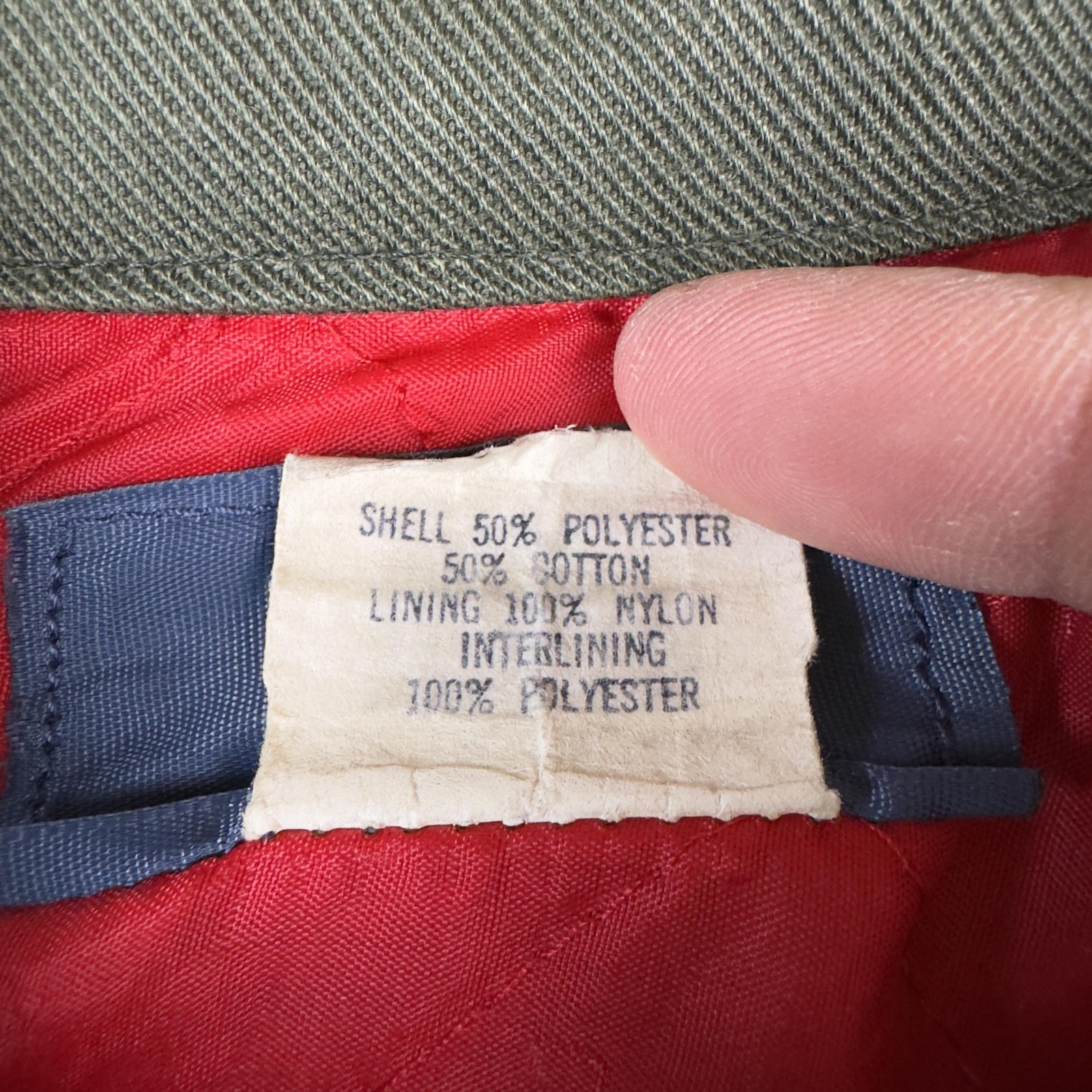 Vintage Workwear Jacket Mens 42 Green Talon Zip Quilted Lined Canvas Bomber thumbnail 4