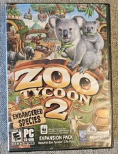 Zoo Tycoon 2: Endangered Species Expansion Pack PC Cd Rom Discs And Case 2005