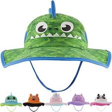 Toddler Sun Hat for Kids UV Protection Beach Bucket Hat for Girls  Boys Fish...