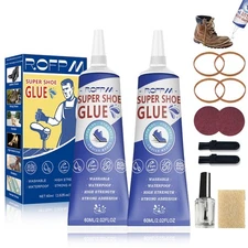 Shoe Glue Sole Repair Adhesive Kit Shoe Glue for Sneakers, Boots, Leather, Ha...