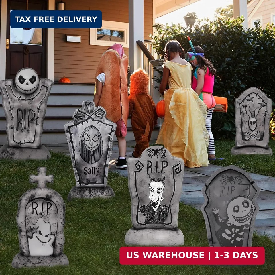 17Inch Halloween Yard Signs Tombstones Decorations Outdoor Graveyard | eBay
