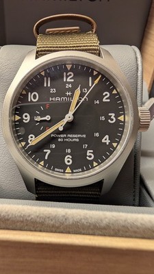 Hamilton Khaki Field Power Reserve 40mm OVP Automatik