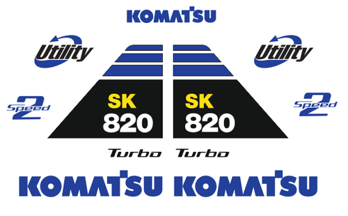 Komatsu Sk 0 Decal Kit Sticker Set Ebay